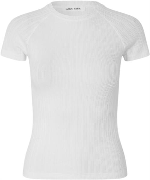 Samsøe Samsøe Salinn Tshirt 15277 Kvinde White Toppe Str XS - Bomuld hos Magasin