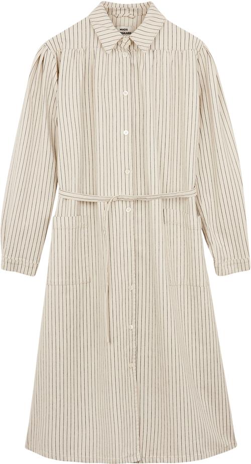 Mads Nørgaard - Copenhagen Field Pin Cana Dress Kvinde Sand Midi Kjoler Str 38 - hos Magasin