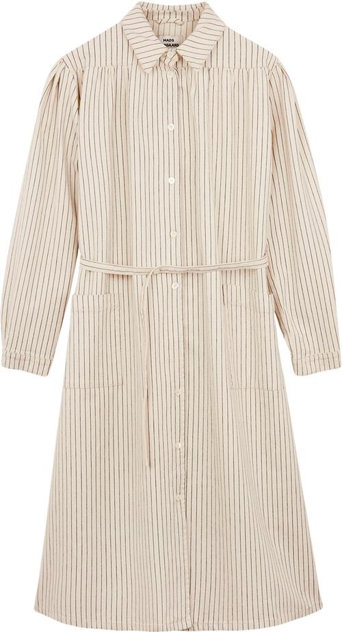 Mads Nørgaard - Copenhagen Field Pin Cana Dress Kvinde Sand Midi Kjoler Str 48 - hos Magasin