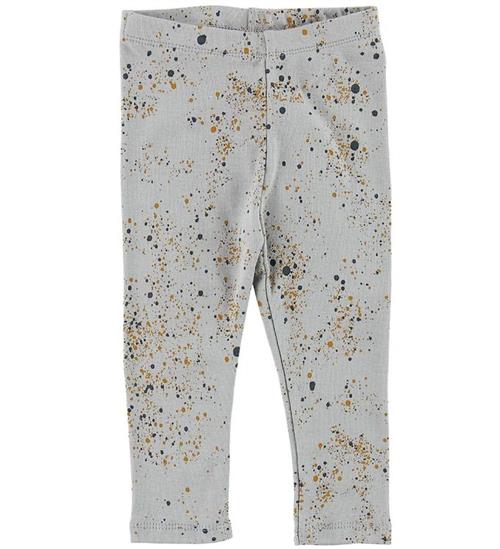 Se Soft Gallery Leggings - Paula - Mini Splash - StÃ¸vet LyseblÃ¥ ved KidsWorld