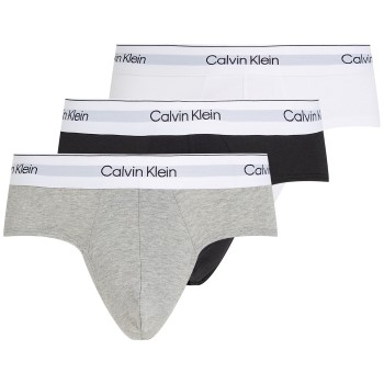 Calvin Klein 3P Modern Cotton Stretch Hip Briefs Flerfarvet bomuld Medium Herre