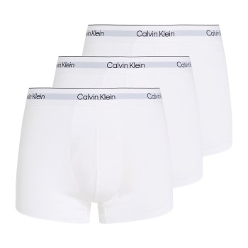 Calvin Klein 3P Modern Cotton Stretch Trunk Hvid bomuld Small Herre