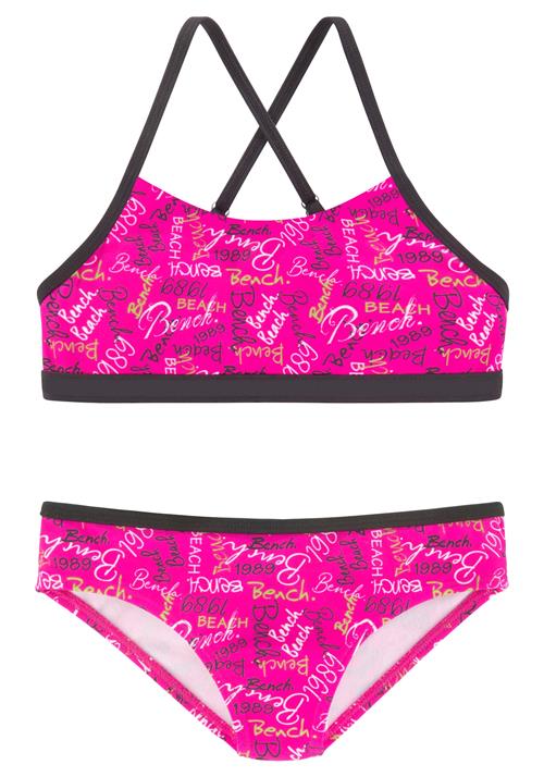 BENCH Bikini  mørkegrå / grøn / pink / hvid