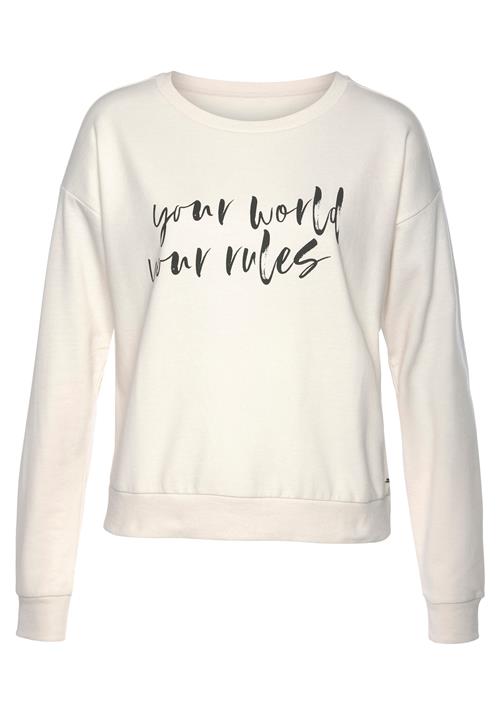 Se LASCANA Sweatshirt  creme / sort ved About You