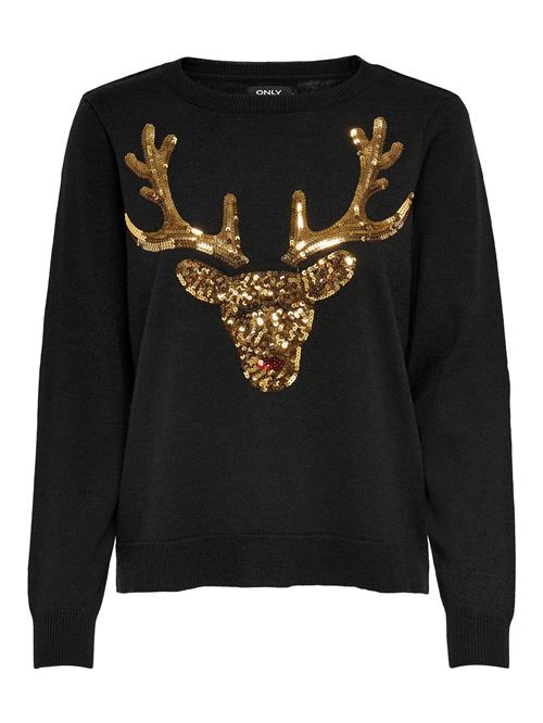 ONLY Pullover 'XMAS'  guld / rød / sort