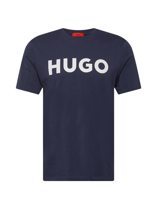 Se HUGO Bluser & t-shirts 'Dulivio'  mørkeblå / hvid ved About You