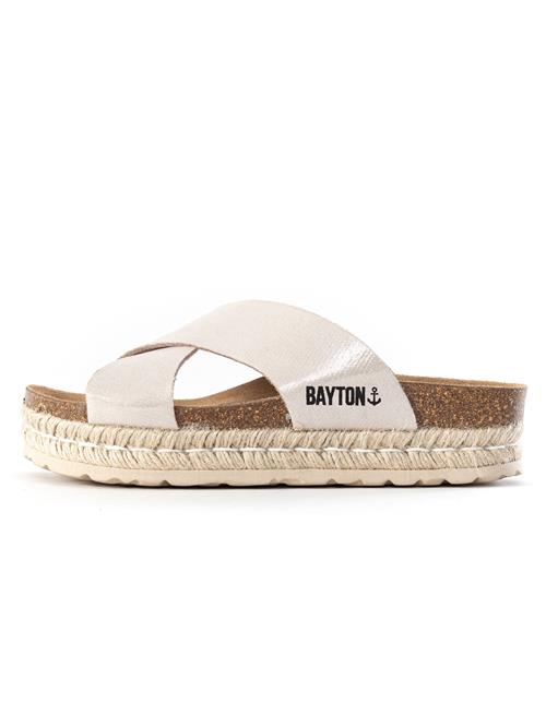 Bayton Pantoletter 'Penelope'  ecru / sort