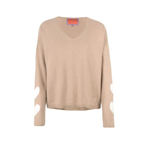 Se LIEBLINGSSTÜCK Pullover 'Linka'  beige / hvid ved About You