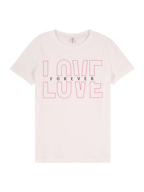 KIDS ONLY Bluser & t-shirts 'KOGFRANCINE'  pink / sort / uldhvid