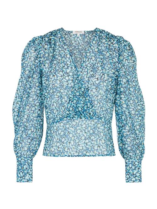 Morgan Bluse  turkis / aqua / guld / sort