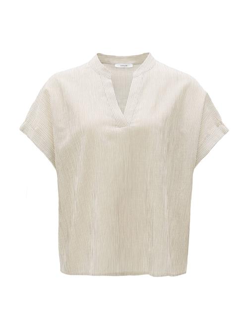 OPUS Bluse 'Flandra'  creme / mørkebeige