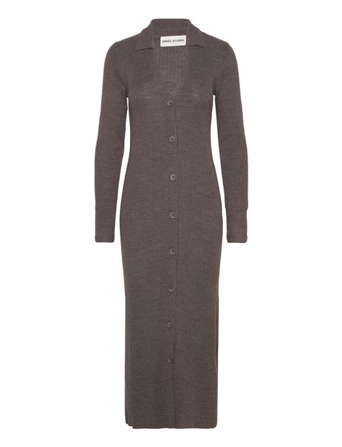 Enkel Studio Esverbena Ls Dress Knit F Enkel Studio Brown