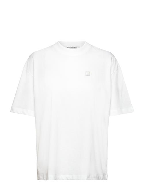 Calvin Klein Jeans Ck Embro Badge Boyfriend Tee Calvin Klein Jeans White