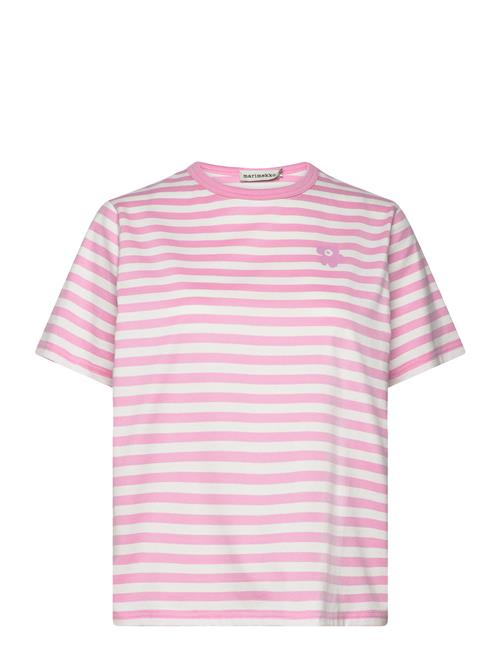 Marimekko Tasaraita Relaxed Ss Marimekko Pink