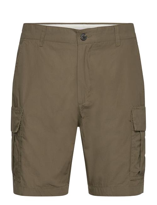 Fig Loose Cargo Poplin Shorts - Got Knowledge Cotton Apparel Khaki