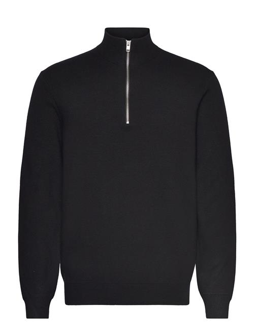 Se Lindbergh Ecovero Half Zip Knit Lindbergh Black ved Booztlet