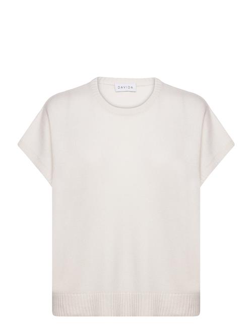 Davida Cashmere Cap Sleeve T-Shirt Davida Cashmere Cream