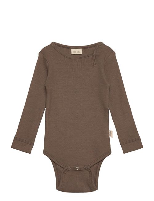 Petit Piao Body L/S Modal Petit Piao Brown