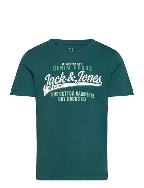 Se Jack & Jones Jjelogo Tee Ss Ck 2Col 24/25 Noos Mni Jack & J S Green ved Booztlet