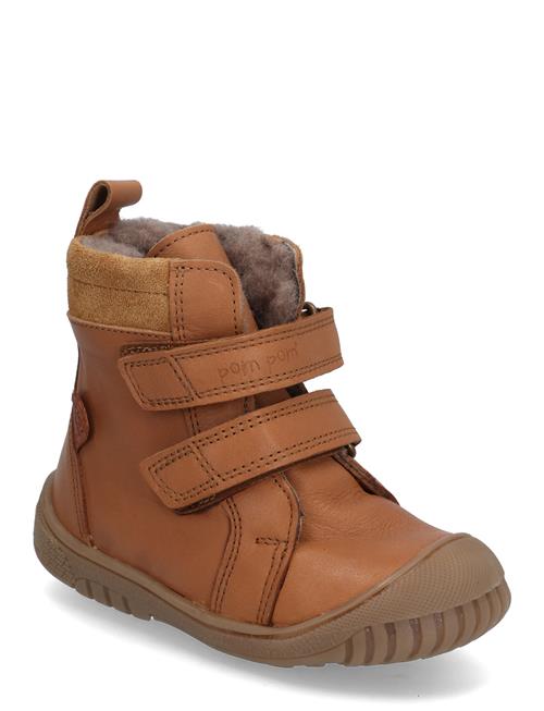 Pom Pom Sporty™ Velcro Boot Tex Pom Pom Brown