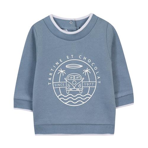 Se Tartine et Chocolat Sweatshirt Blueberry | Blå | 6 months ved Babyshop