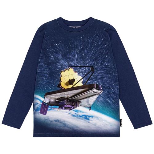 Molo GOTS Reif Langærmet T-shirt Telescope | Marine blå | 122 cm