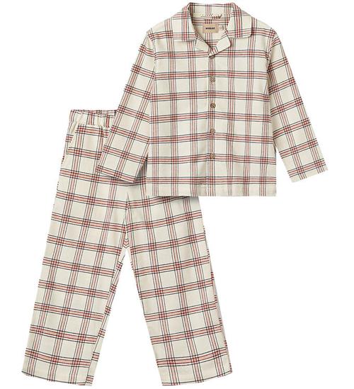 Se Wheat Pyjamas - Madison - Eggshell Check ved KidsWorld