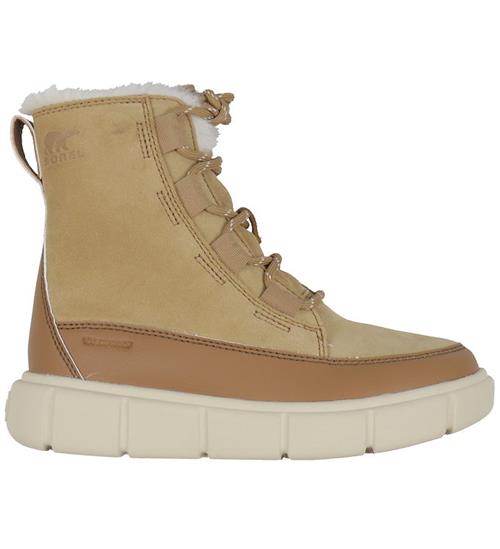 Se Sorel Vinterstøvler - Youth Explorer lll Lace - Tawny Buff/Bleac ved KidsWorld