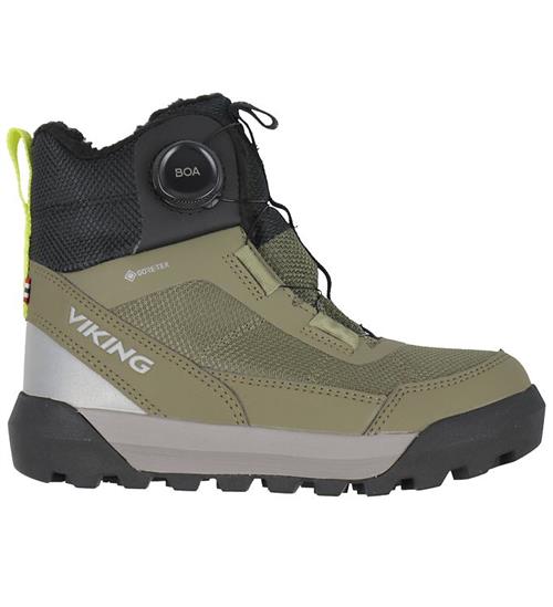 Se Viking Vinterstøvler - Tex - Expower Warm GTX BOA - Khaki ved KidsWorld