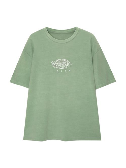 Pull&Bear Bluser & t-shirts  pastelgrøn / hvid