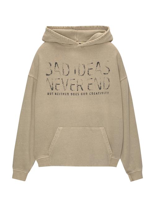 Pull&Bear Sweatshirt  beige / sort