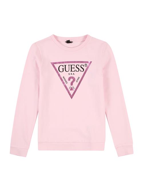 GUESS Sweatshirt  lyserød / magenta / sort