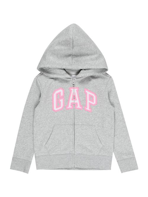 Se GAP Sweatjakke  grå-meleret / pink / hvid ved About You