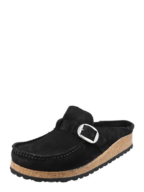 Se BIRKENSTOCK Pantoletter 'Buckley'  sort / sølv ved About You