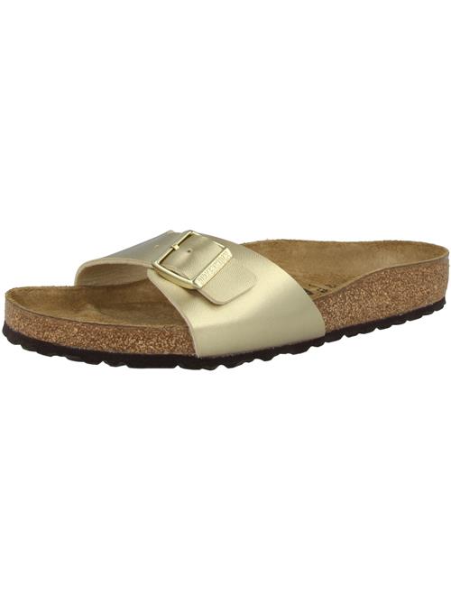 BIRKENSTOCK Pantoletter  brun / guld