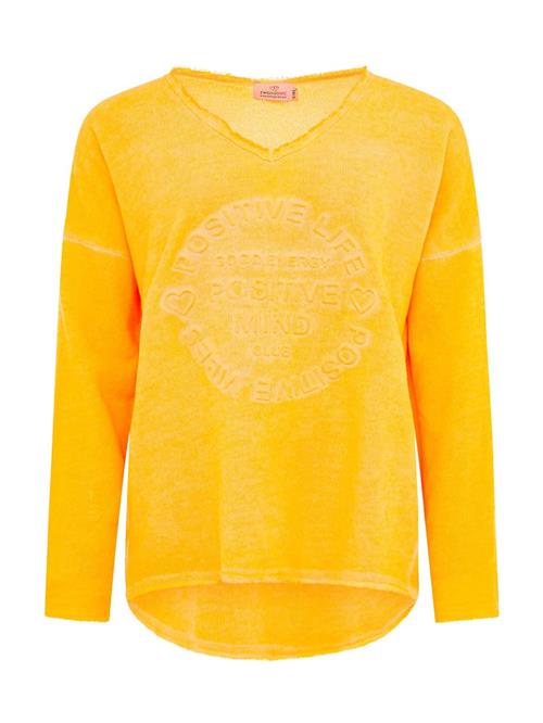 Zwillingsherz Sweatshirt 'Positive Mind'  lyseorange