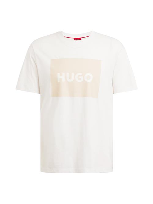 HUGO Bluser & t-shirts 'Dulive'  sand / hvid