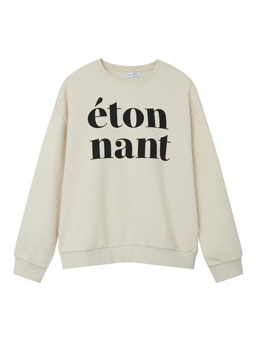 Se NAME IT Sweatshirt 'NKFORIANA'  beige / sort ved About You