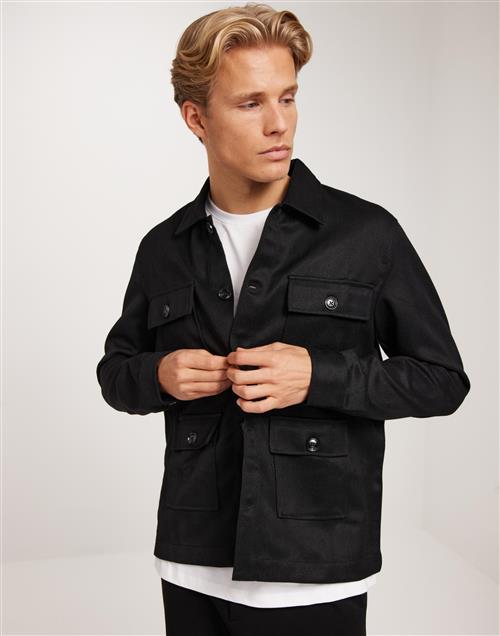 Brand Island Walter Overshirt Overshirts Sort