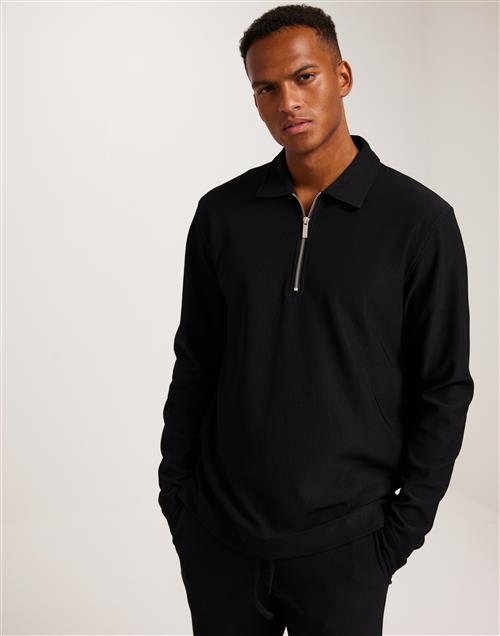 Brand Island Alonzo L/S Zip Polo Half zip Sort