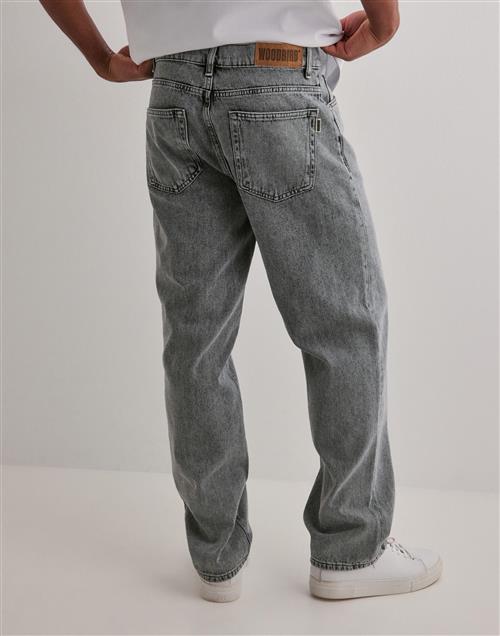 Woodbird Leroy Ash Grey Jeans Straight jeans Grå