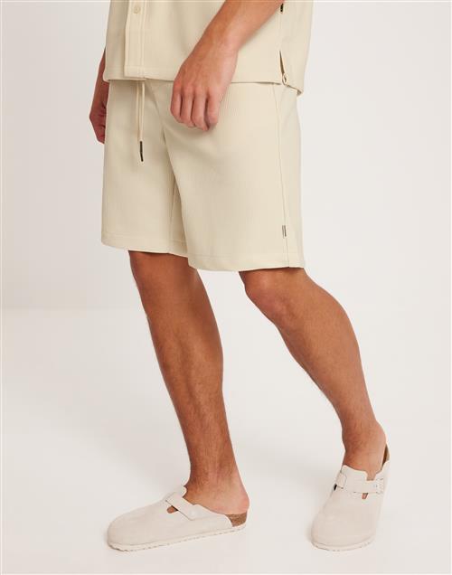 Woodbird WBBen Plisse Shorts Tynde shorts Beige