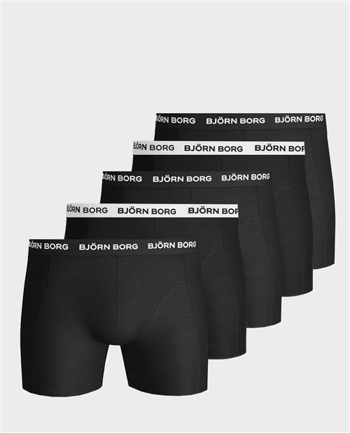 Björn Borg 5p Shorts Noos Solids Multipack underbukser Sort