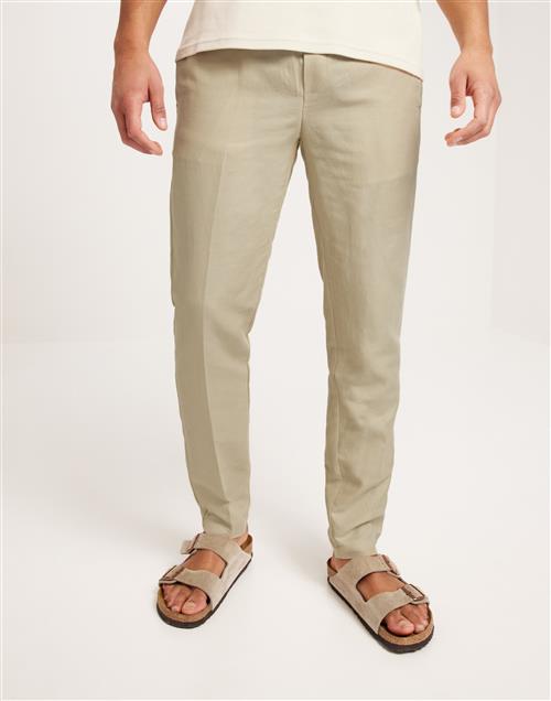 Samsøe Samsøe Smithy linen trousers 12671 Hørbukser Beige