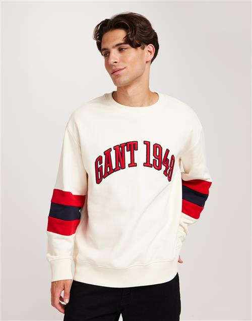 Gant Colorblock Sleeve Cneck Sweatshirts Mønstret