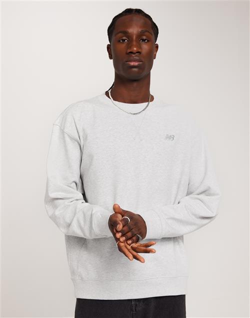 New Balance Athletics French Terry Crew Pullovers Grå