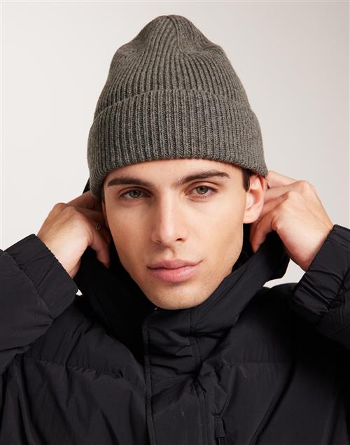 Selected Homme Slhmason Merino Wool Beanie Huer Grå