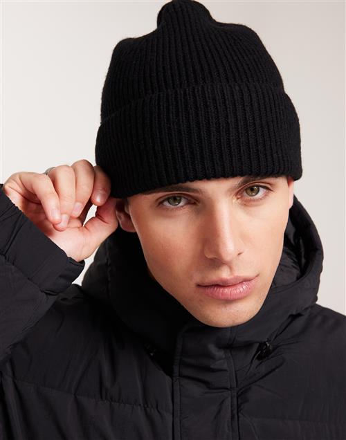 Selected Homme Slhmason Merino Wool Beanie Huer Sort