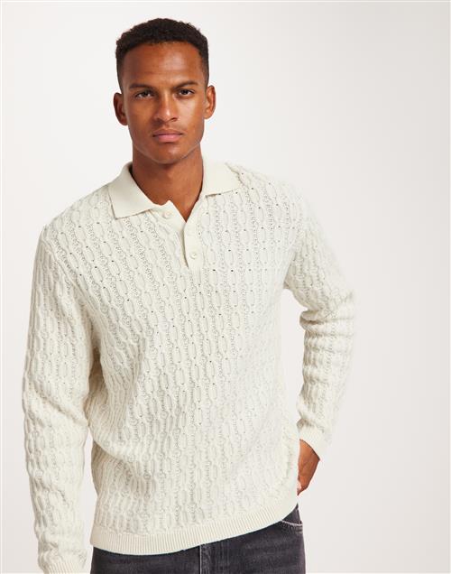 Only & Sons Onsleonard Life Reg 7 Polo Knit Cs Langærmede polotrøjer Beige