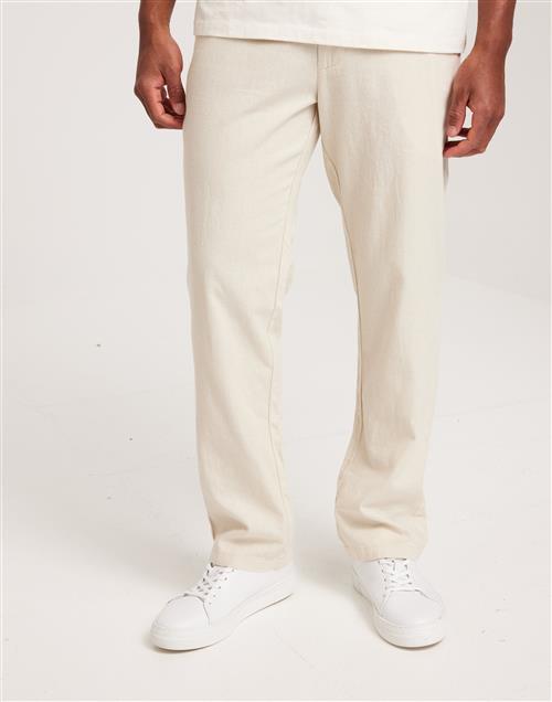 Solid SDAllan Liam Linen pants Hørbukser Beige